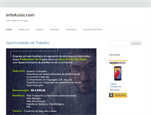 Tablet Screenshot of infoaulas.com
